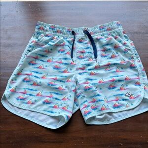 BURLEBO Kids Swim Trunks - Multicolor Redfish tail